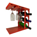 Adega Decoração Rústica de Vinhos e Taças Gourmet