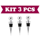 Tampa para Garrafa de Vinho Inox