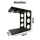 Adega Decoração Rústica de Vinhos e Taças Gourmet