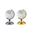 Globo Terrestre em Vidro Maciço e Metal