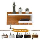 Porta Chaves com Prateleiras para Óculos e Carteira em MDF