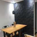 Kit 10 Placas 3D Black Decorativas para Paredes e Tetos