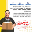 Jogo 6 Xícaras Coloridas de Porcelana com Pires de Madeira