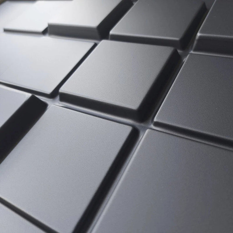 Kit 10 Placas 3D Black Decorativas para Paredes e Tetos