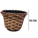 Kit com 3 Fios de Hera + Vaso Trançado