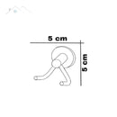 Kit com 3 Cabides Duplo Suporte para Toalha