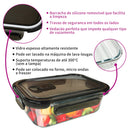 Conjunto 8 Potes de Vidro Hermético Belifou